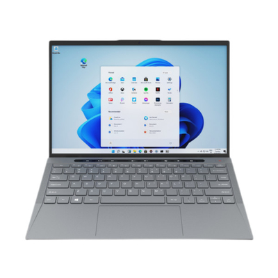 14 इंच पोर्टेबल लैपटॉप कंप्यूटर TigerLakeU 1115G4 128GB SSD विंडोज 10 मैटेलिक ग्रे